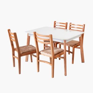 میز و صندلی چوبی ناهار خوری گنجینه